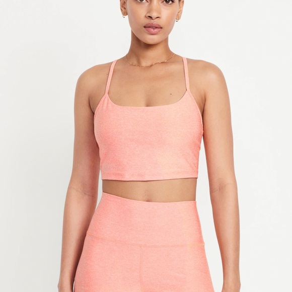 NWT OLD NAVY Light Support Cloud+ Sports Bra Color: Nectar - Picture 2 of 8